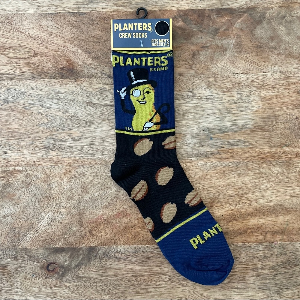 5/$20 NEW Adult Planters Peanuts Mr. Peanut Novelty Socks